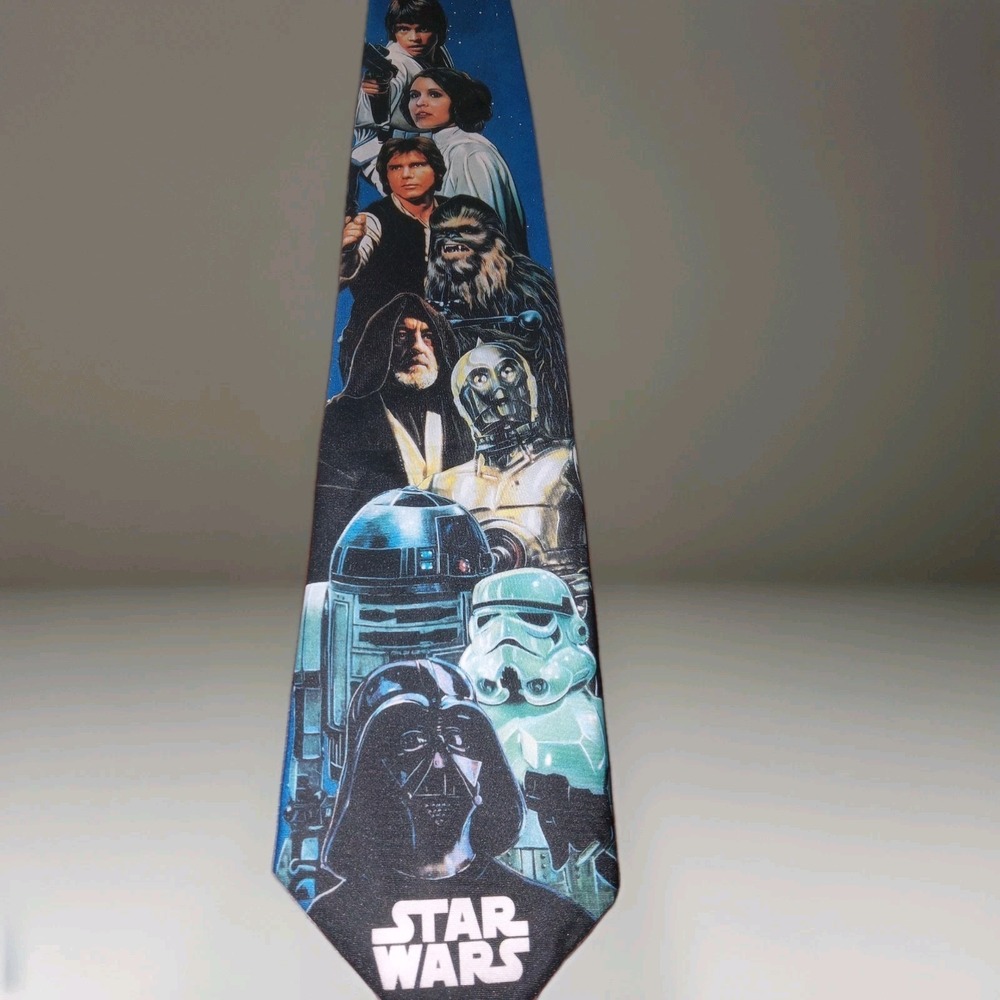 Star Wars 1994 Vintage Neck Tie Men Wally Wear Ralph Marlin Made in USA